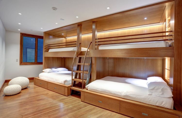 Детские деревянные двухъярусные кровати