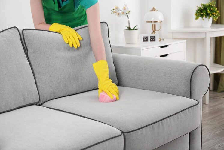 Как почистить диван от кошачьей мочи