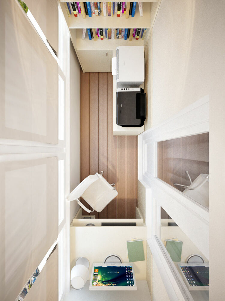 Идеи дизайна для кабинета на балконе