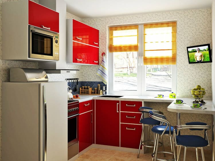 Кухни для маленьких кухонь угловые - 67 фото