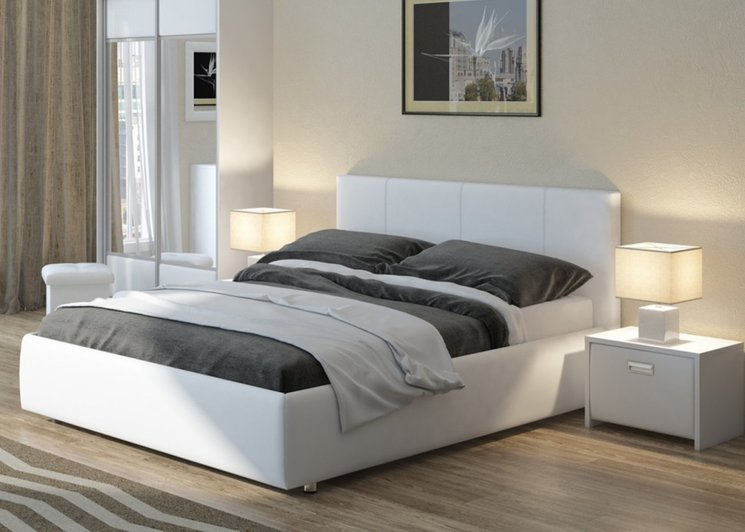 Белые кровати